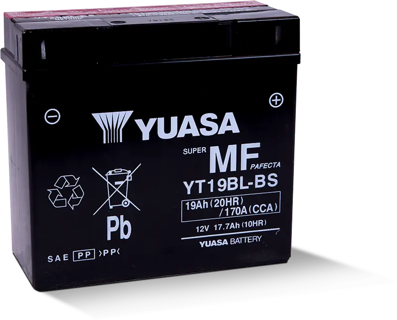 Yuasa Yt19Bls Maintenance Free Battery - Fresh Pack - Yuam6219Bl - 494-Yt19Blsf1