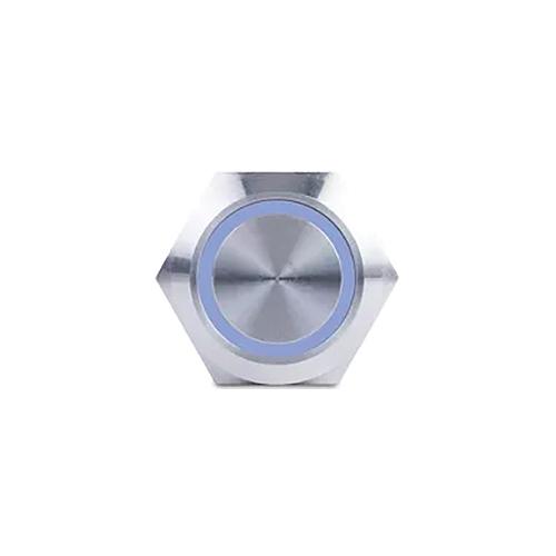 Sierra Av10030B Push-Button Switch, Off/(On), Blue Halo Led - Av10030B - 11-Av10030Bf1