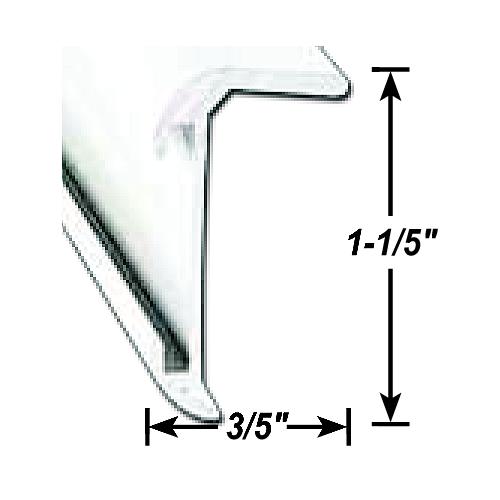 Ap Products 021850028 Insert Corner Molding, 8' Black - 021-85002-8 - 112-021850028F1