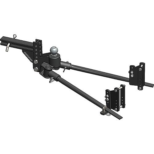 Blue Ox Bxw1351 Trackpro™ Weight Distributing Hitch, 1,300 Lb. W/9 Hole Shank - Bxw1351 - 123-Bxw1351F1