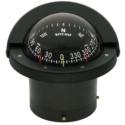 Navigator Compass, Flush Mt., Combi Dial, Black - Fn203 - 128-Fn203F1