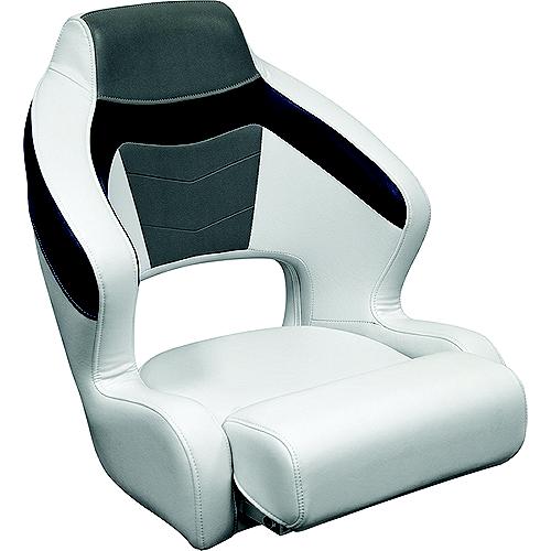 Wise 33381773 Baja Xl Bucket Seat W/ Flip Up Bolster, Brite White/Grey/Midnight - 3338-1773 - 144-33381773F1