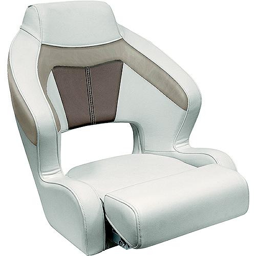 Wise Bm33381066 Premier Pontoon Xl Bucket Seat W/ Flip Up Bolster, Stone/Mocha Java/Khaki - Bm3338-1066 - 144-Bm33381066F1