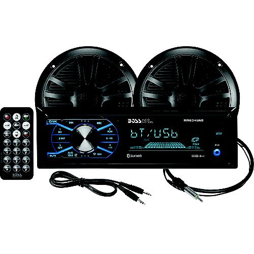 Boss Audio Mcbk634B6 Bluetooth Weatherproof Marine Receiver Package W/ 1 Pair Of 6.5