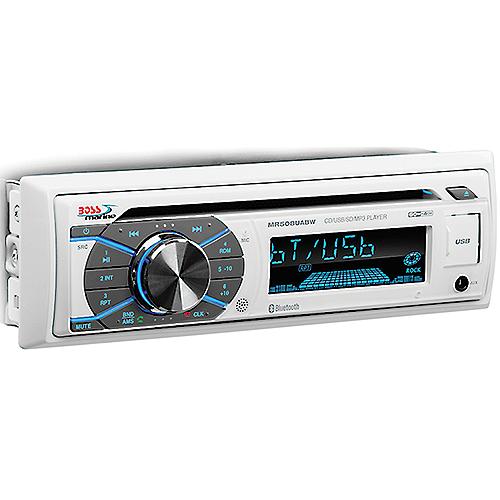 Boss Single-Din Cd/Usb/Sd, Mp3, Wma, Fm/Am Player/Bluetooth - White - Mr508Uabw - 153-Mr508Uabwf1