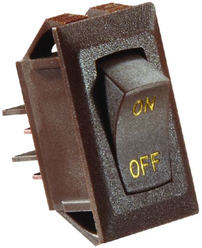 Switch-Rockr 10A Brn Gold-Text - S273 - 350-S273F1