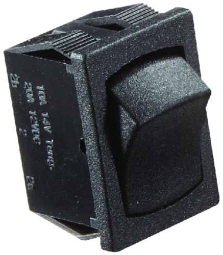 Switch-Rocker 10A On-Off Black - S431 - 350-S431F1