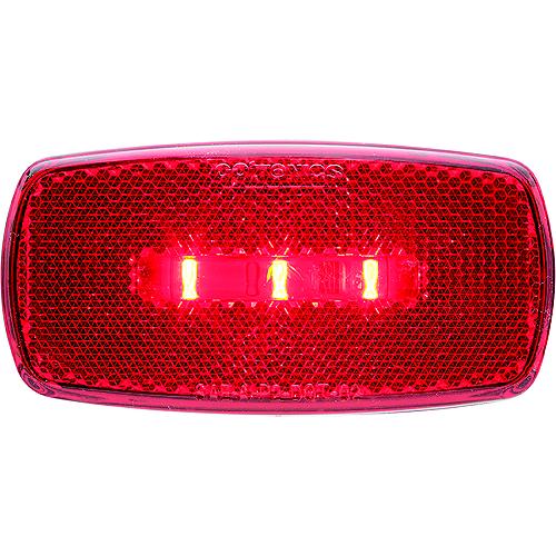 Optronics Surface Mount Led Marker/ Clearance Light W/Reflex, Black Base, Red Lens - Mcl32Rbbp - 158-Mcl32Rbbpf1