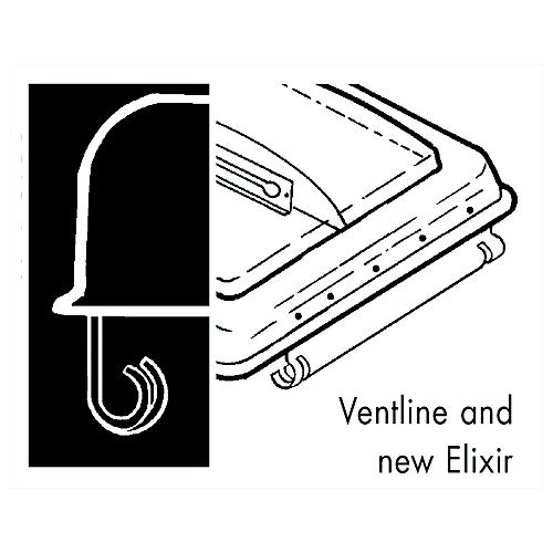 Camco Unbreakable Polycarbonate Elixer & Ventline Vent Lid 14