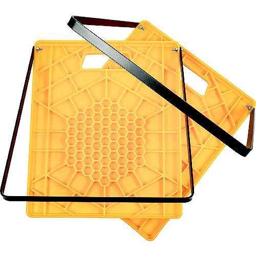 Camco 44543 Large Rv Stabilizing Jack Pads With Positioning Handle - 1 Pair - 44543 - 17-44543F1