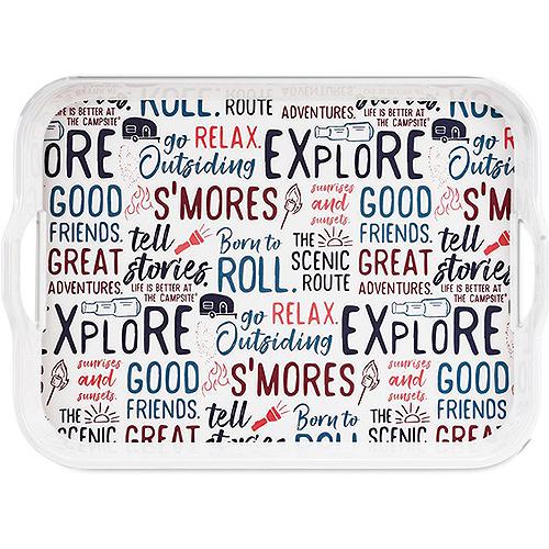 Camco Xxx Melamine Tray, Graffiti Design - 53486 - 17-53486F1