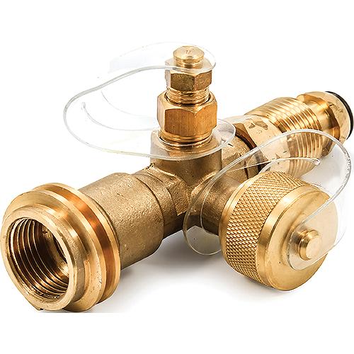 Propane Brass Tee W/4 Ports Camco Rvx - 59113 - 17-59113F1