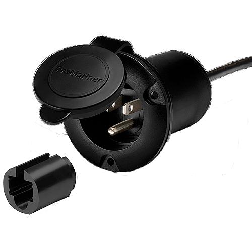 Pro Mariner 51300 Ac Plug Holder+, Black - 51300 - 175-51300F1