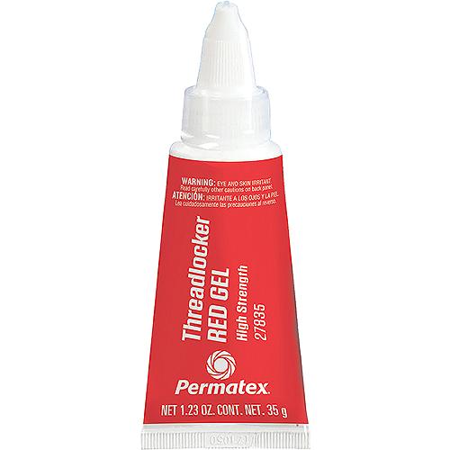 Permatex 27835 High Strength Threadlocker Red Gel, 35 Gr., Red - 27835 - 180-27835F1