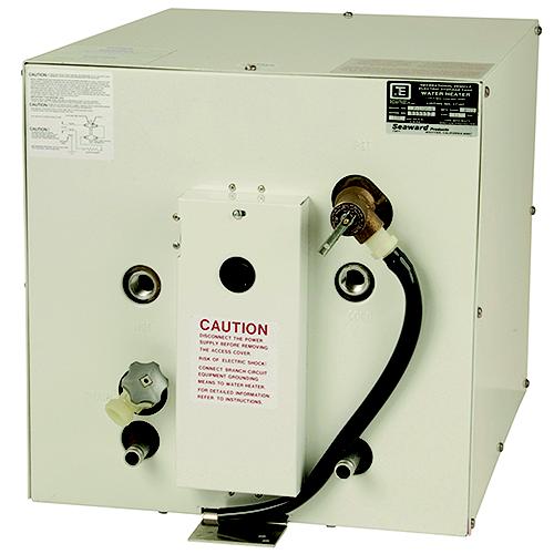 Seaward F1100W 120V Ac 11 Gallon Water Heater With Front Heat Exchanger, White Epoxy Coated Aluminum Exterior - F1100W - 698-F1100Wf1