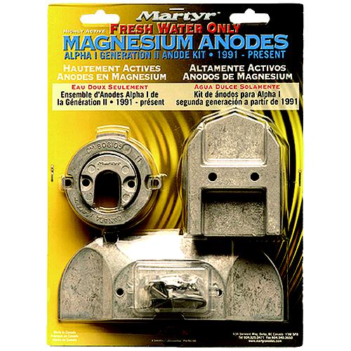 Martyr Anode Kit For Mercury Alpha I Generation Ii Drives 1991-Present (Contains 1-762145, 1-806105, 1-821629, 1-821631, 2-806189 And Fastening Hardware) - Cmalphakita - 194-Cmalphakitaf1