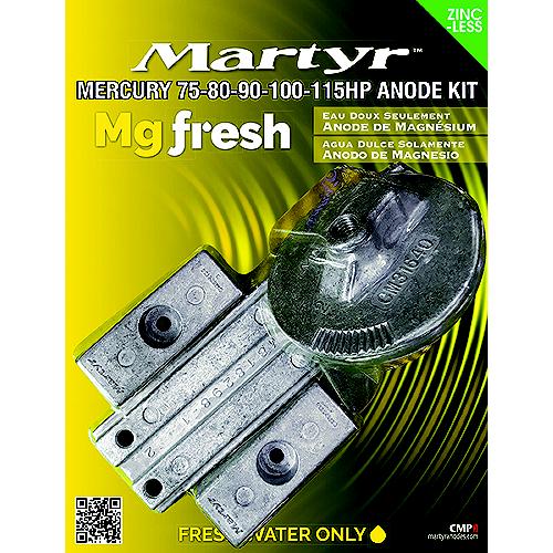 Martyr Magnesium Anode Kit For Mercury 75-80-90-100-115Hp Engines - Cmm75115Kitm - 194-Cmm75115Kitmf1