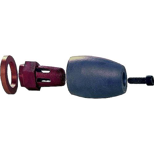 Martyr Pleasurecraft Propeller Nut & Anode Kit, Zinc, Series A - Cmpnazc13 - 194-Cmpnazc13F1