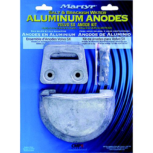 Martyr Zinc Anode Kit For Volvo Penta Sx Engine (Contains 1-3855411, 1-3854130 And Fastening Hardware) - Cmsxkitz - 194-Cmsxkitzf1