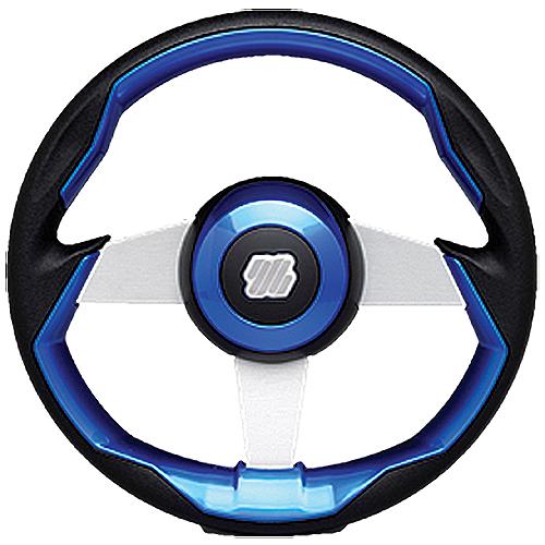 Uflex Grimanibls Grimani Steering Wheel, Blue W/Silver Spokes - Grimani Bl/S - 216-Grimaniblsf1