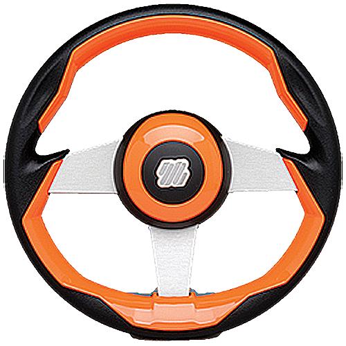 Uflex Grimanios Grimani Steering Wheel, Orange W/Silver Spokes - Grimani O/S - 216-Grimaniosf1
