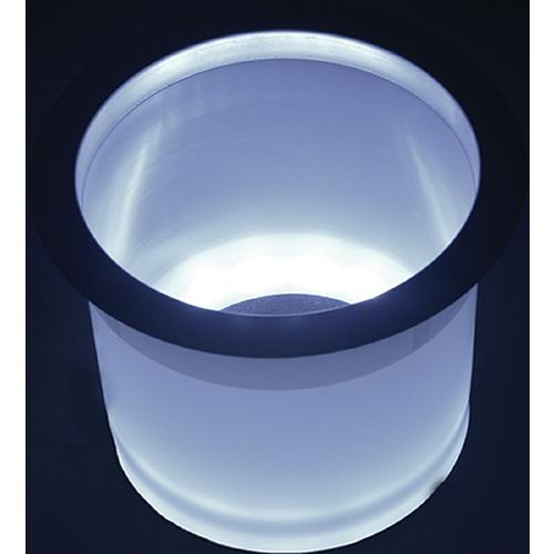 T-H Marine Waterproof White Led Lighted Rim Drink Holder - Led-Lch-W-Dp - 232-Ledlchwdpf1