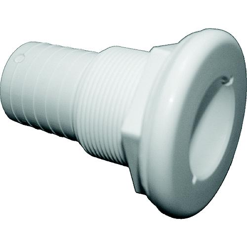 T-H Marine Straight Thru-Hull Fitting For Hose, White - Th1502Dp - 232-Th1502Dpf1