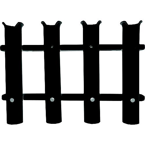 Polyethylene 4-Rod Rack, Black - P03-064B - 236-P03064Bf1