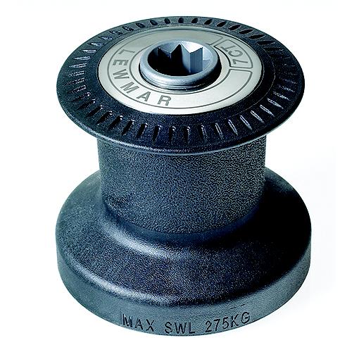 Lewmar Ocean 1-Speed Standard Winch, Size 8, Alloy Black - 49008030 - 239-49008030F1