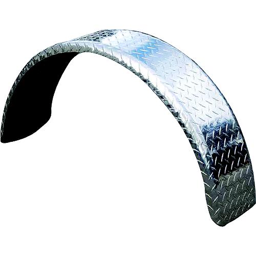 Tie Down Engineering 86585 Round Single Fender, Aluminum Tread - 86585 - 241-86585F1