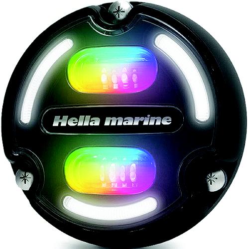 Hella 016148001 Apelo A2 Underwater Light, Aluminum Housing, Charcoal Lens, Rgb Leds - 16148001 - 265-016148001F1