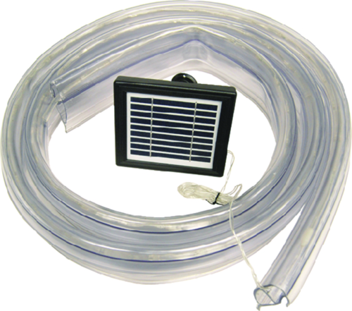 Taylor Made 45972 Clearvue P-Shape 10' Vinyl Dock Edging With Led Solar Light Strip - 45972 - 32-45972F1