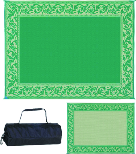 Ming'S Mark Reversible Mat, Classical Green/Beige, 8' X 20' - Rc4-Grn - 672-Rc4Grnf1