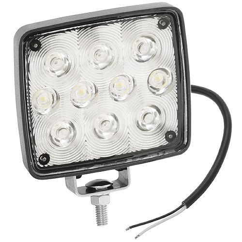 Wesbar White Led Exterior Work Lamp, 10 Diode, Round, Bracket Mt. - 54209-002 - 274-54209002F1