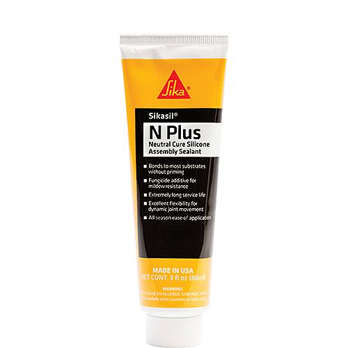 Sika® 610572 Sikasil®-N Plus, Clear, 3 Oz. Tube - 610572 - 884-610572F1