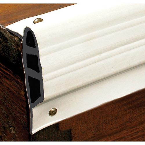 White, Medium Double Molded Vinyl Dock Edging. 10' Straight - 46062 - 32-46062F1