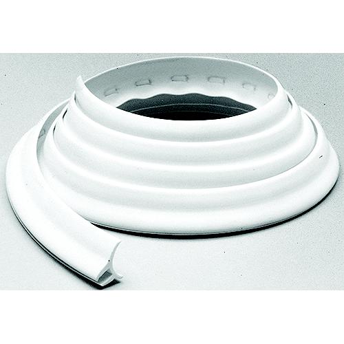 Taylor White Twin-Flap Vinyl Deck Channel 1/4