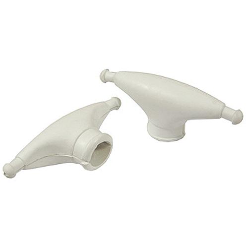 Taylor Rubber Spreader Boots - White (Sold In Pairs) - 960025 - 32-960025F1