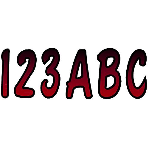 Hardline Series 200 Registration Kit, Cursive Font With Top To Bottom Color Gradations (Includes 4 Sets Of 3