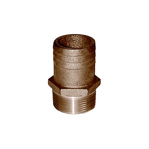 Groco Ff Bronze Full Flow Pipe-To Hose Adapter With Npt Thread - Ff-1500 - 34-Ff1500F1