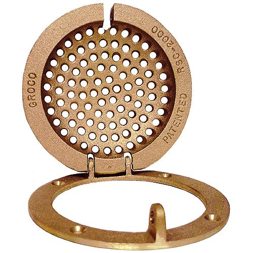 Groco Rsc Bronze Round Hull Strainer With Access - Rsc-2000 - 34-Rsc2000F1