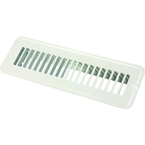 Jr Products Metal Floor Registers, White Undampered - 02-28925 - 342-0228925F1