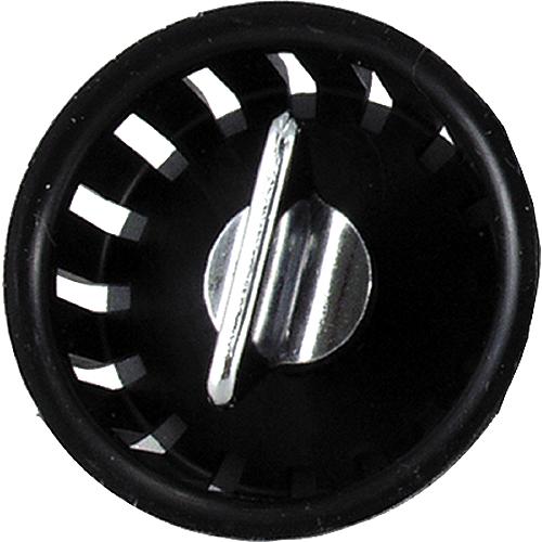 Jr Products 9491300062 Threaded Plastic Strainer Basket, Black/Chrome - 9491-300-062 - 342-9491300062F1