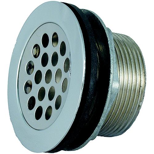 Jr Products 9495-211-022 Rv Shower Strainer With Grid, Locknut, Slipnut & Rubber & Plastic Washer - 9495-211-022 - 342-9495211022F1