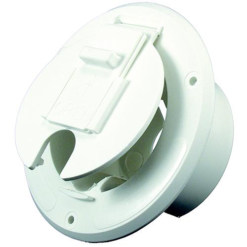 Jr Products S2310A Cable Hatch, Round Polar White - S-23-10-A - 342-S2310Af1