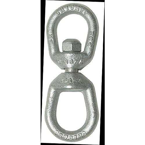 Chicago 215152 Galvanized Eye & Eye Swivel, 3/8