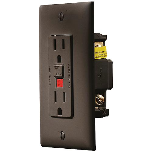 Gfci Outlet-Dual W/Cvr Blk - S807 - 350-S807F1