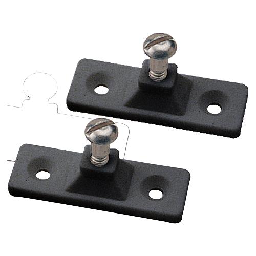 Side Mount Deck Hinge, 2-Hole, Black, Pair - 273250-1 - 354-2732501F1