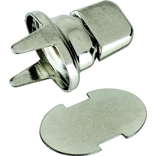 Sea-Dog 2991171 Snap Turn Buckle - 2 Prong Clinch & Back Plate, Nickel Plated Brass, 2 Sets - 299117-1 - 354-2991171F1