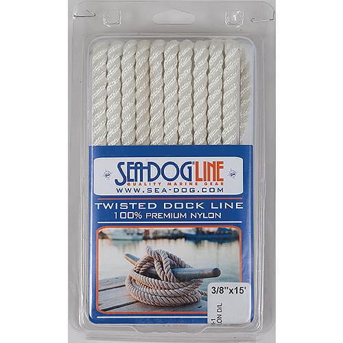 Sea Dog Premium Twisted Three-Strand Nylon Dock Line - 301110015Wh-1 - 354-301110015Wh1F1